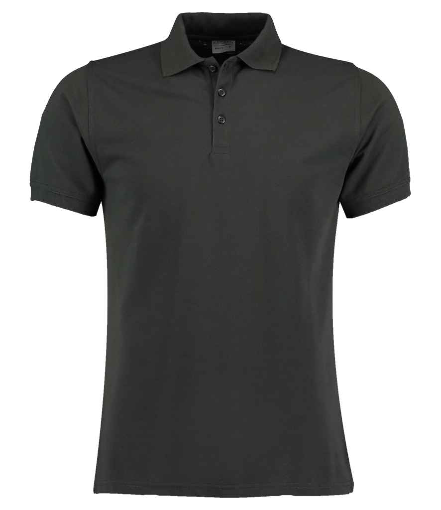 Kustom Kit Klassic Slim Fit Poly/Cotton Piqué Polo Shirt | Graphite Grey