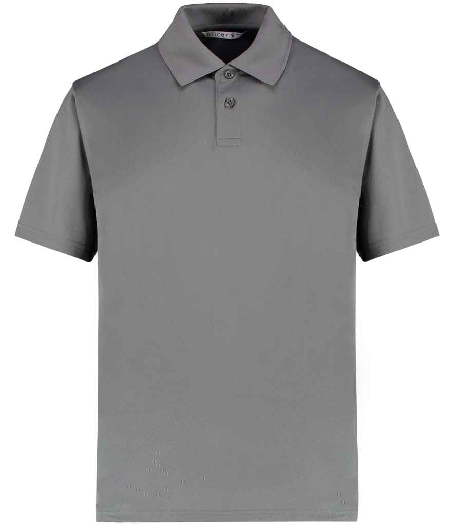 Kustom Kit Regular Fit Cooltex® Plus Superwash® 60°C Piqué Polo Shirt | Charcoal