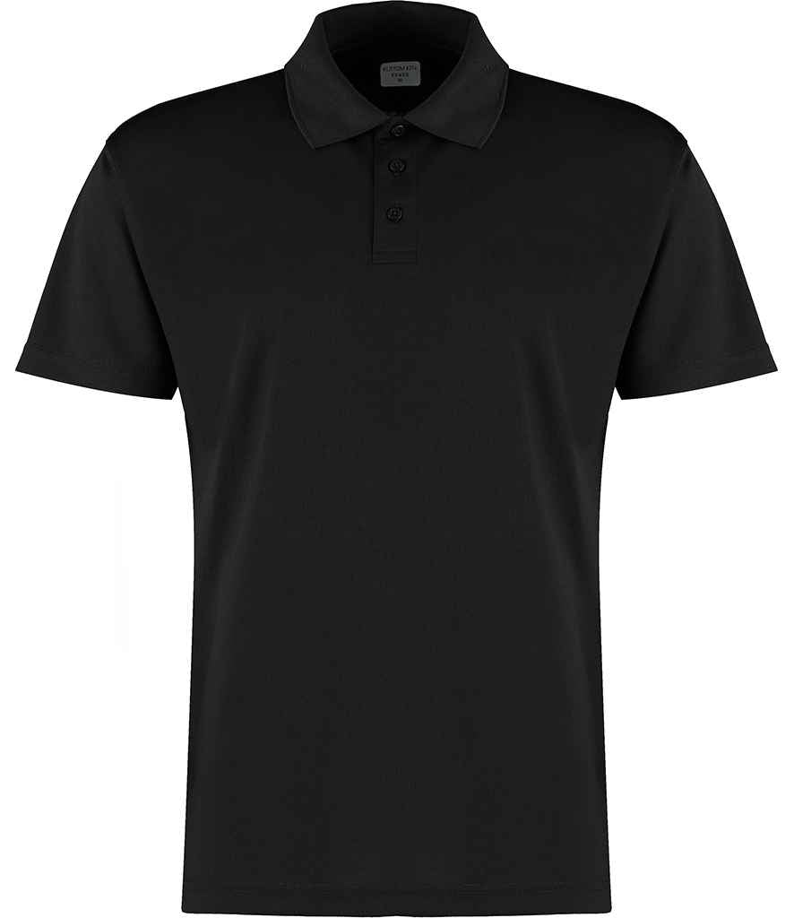 Kustom Kit Cooltex® Plus Micro Mesh Polo Shirt | Black