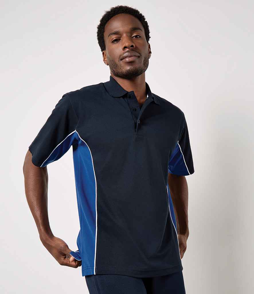 Kustom Kit Track Poly/Cotton Piqué Polo Shirt | Navy/Royal Blue