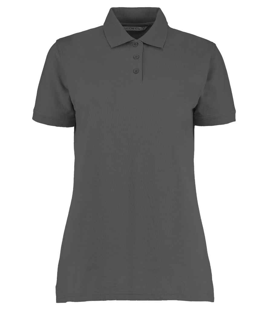 Kustom Kit Ladies Klassic Poly/Cotton Piqué Polo Shirt | Charcoal