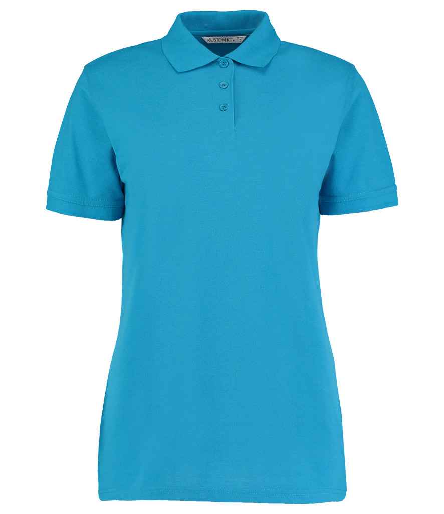 Kustom Kit Ladies Klassic Poly/Cotton Piqué Polo Shirt | Turquoise Blue