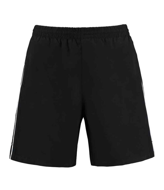 Kustom Kit Track Shorts | Black/White
