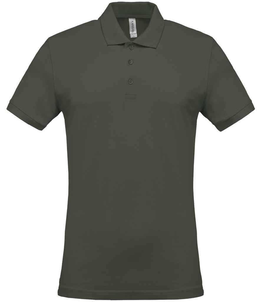 Kariban Short Sleeve Piqué Polo Shirt | Dark Khaki