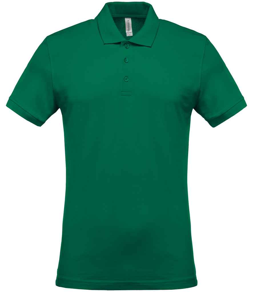 Kariban Short Sleeve Piqué Polo Shirt | Kelly Green