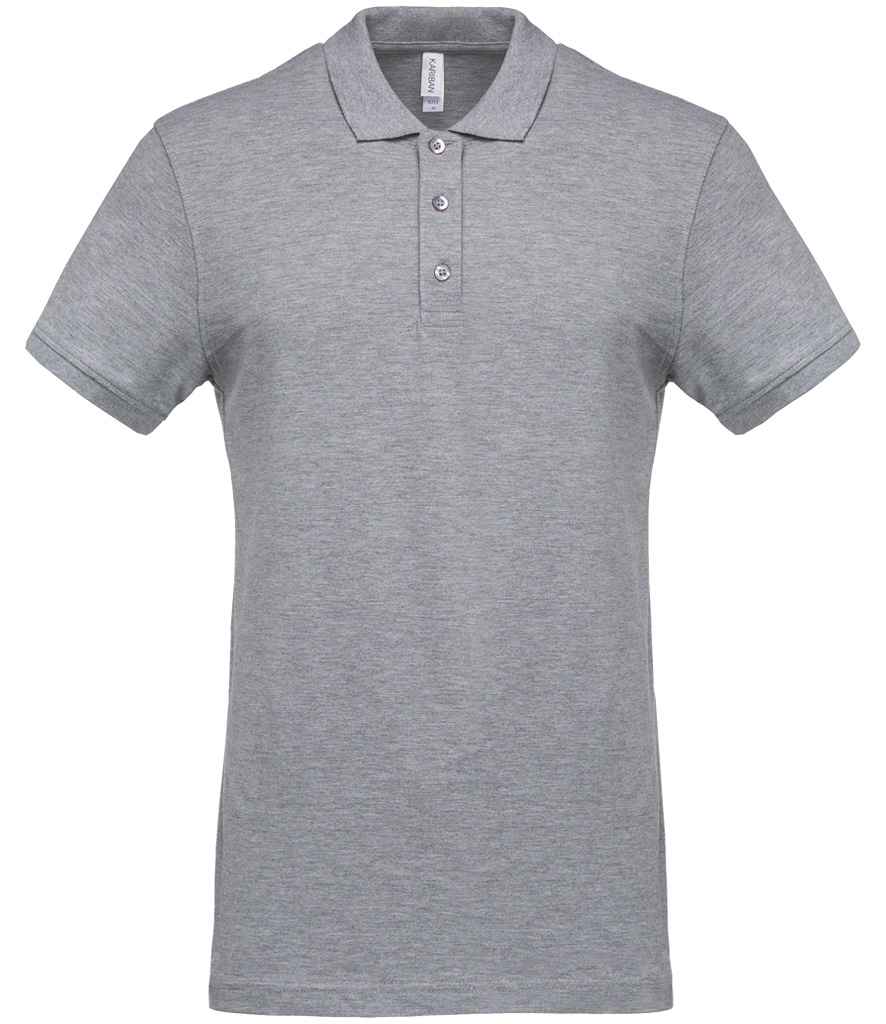 Kariban Short Sleeve Piqué Polo Shirt | Oxford Grey
