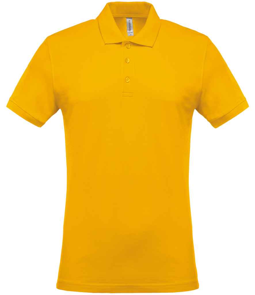 Kariban Short Sleeve Piqué Polo Shirt | Yellow