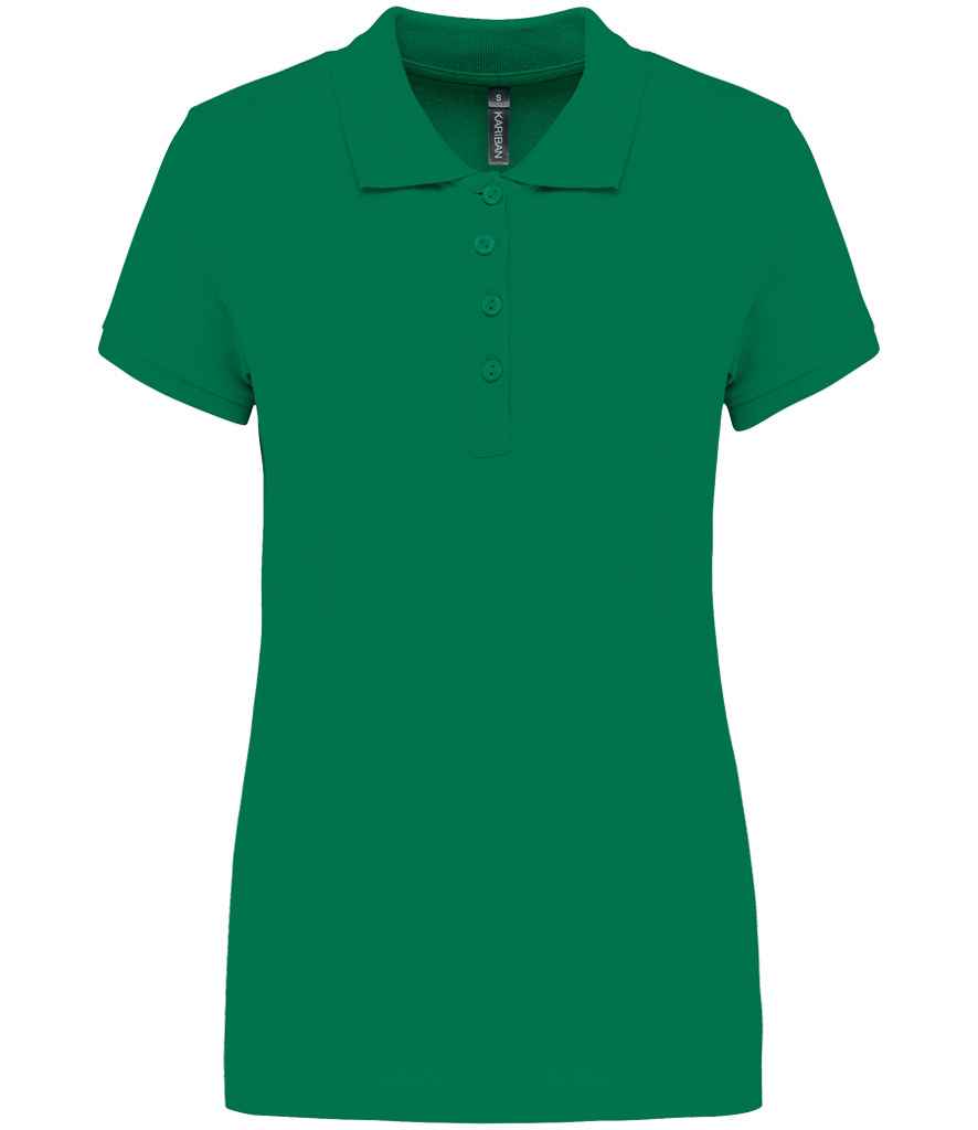 Kariban Ladies Short Sleeve Piqué Polo Shirt | Kelly Green