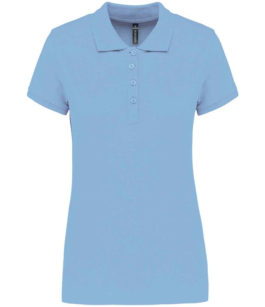 Kariban Ladies Short Sleeve Piqué Polo Shirt | Sky Blue