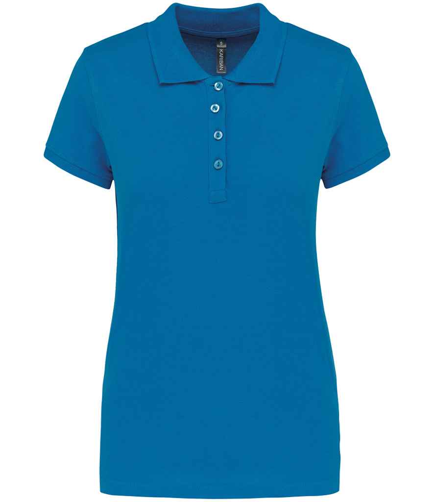 Kariban Ladies Short Sleeve Piqué Polo Shirt | Tropical Blue