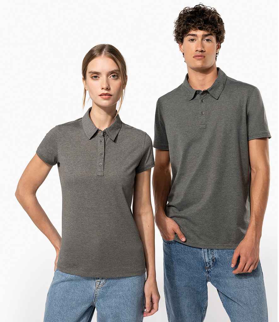Kariban Jersey Polo Shirt | Heather Grey