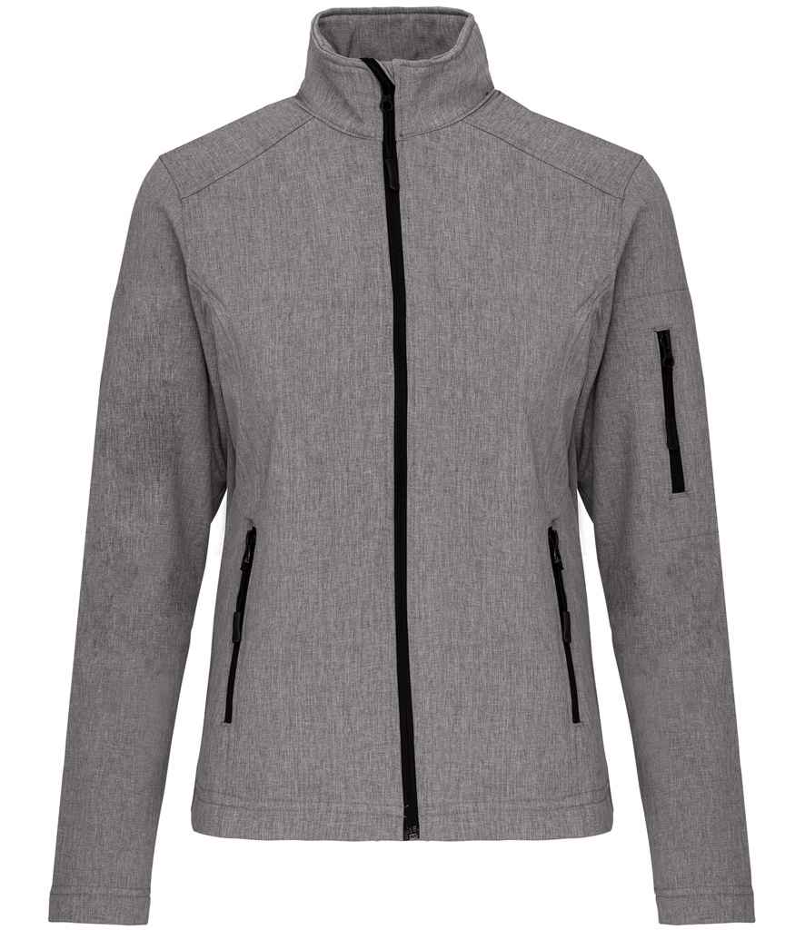 Kariban Ladies Soft Shell Jacket | Marl Grey