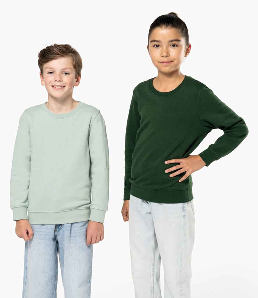 Kariban Kids Crew Neck Sweatshirt | Forest Green