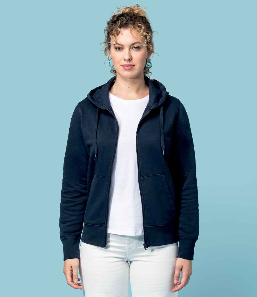 Kariban Ladies Full Zip Hoodie | Navy
