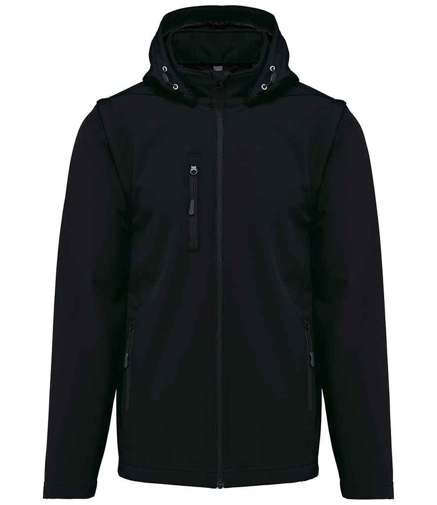 Kariban Unisex Three Layer Hooded Soft Shell Jacket | Black