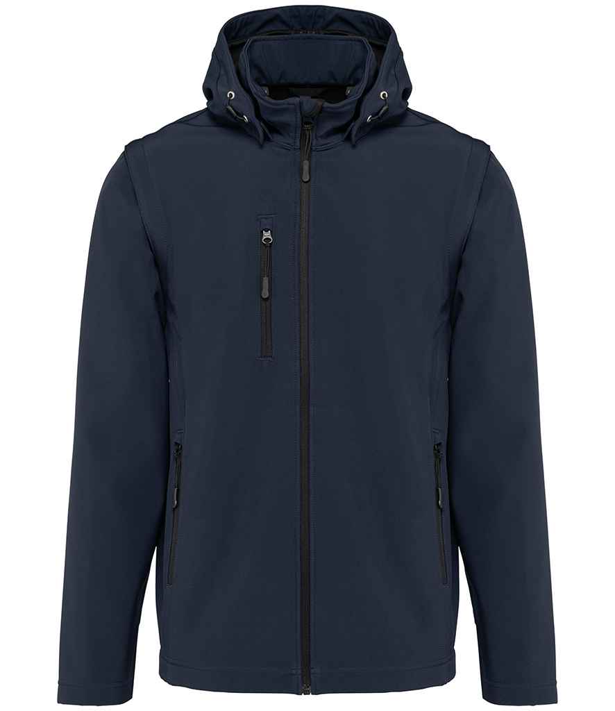 Kariban Unisex Three Layer Hooded Soft Shell Jacket | Navy