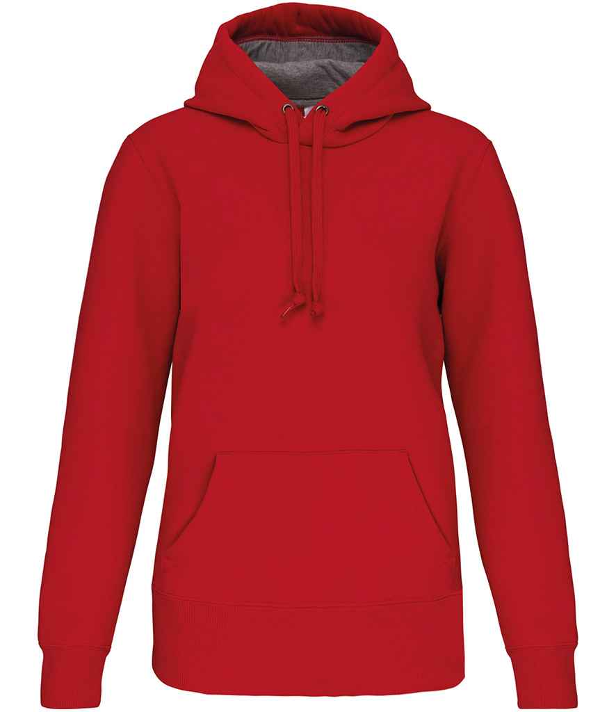 Kariban Heavy Contrast Hoodie | Red