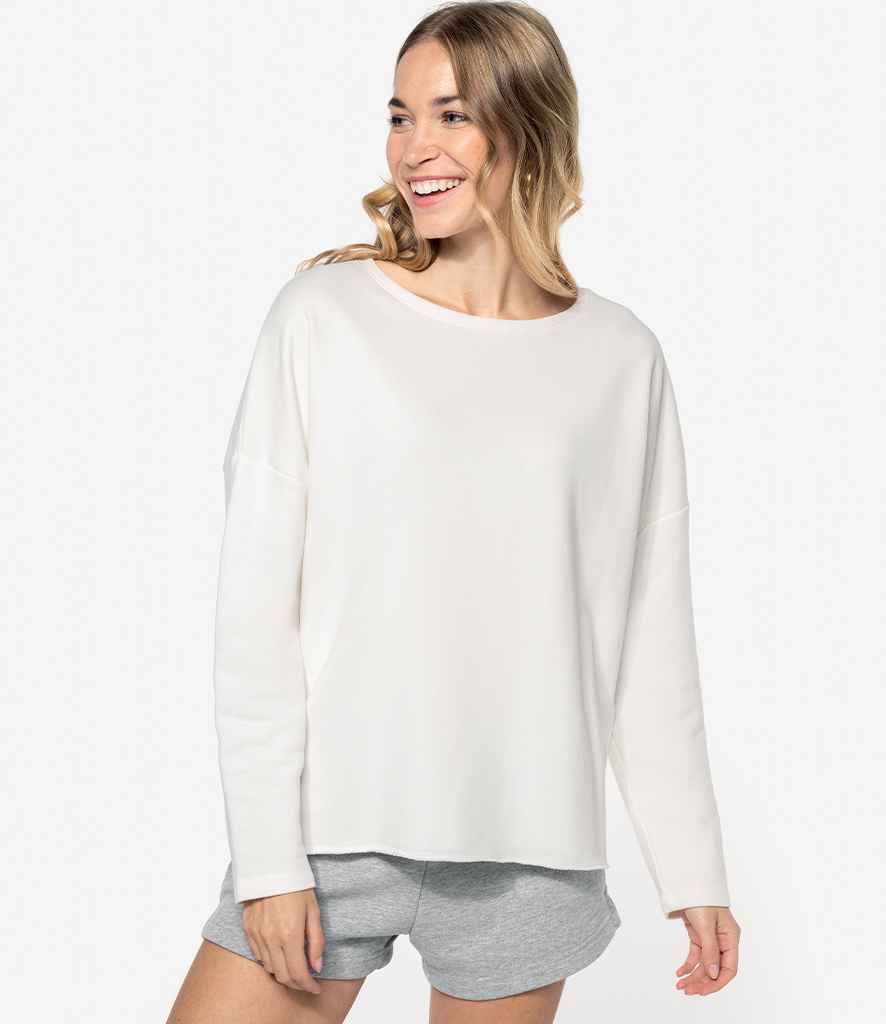 Kariban Ladies Oversized Sweatshirt | Off White