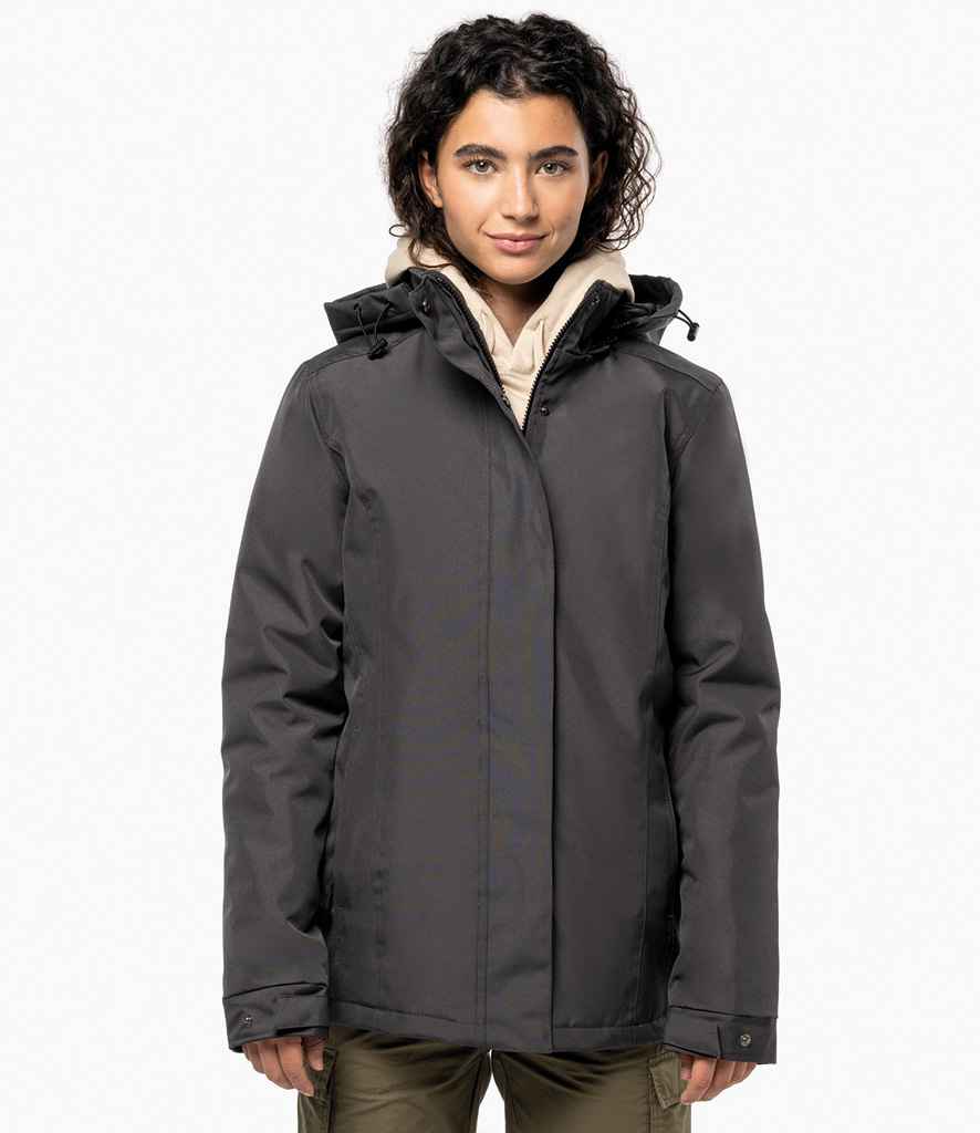 Kariban Ladies Parka Jacket | Black