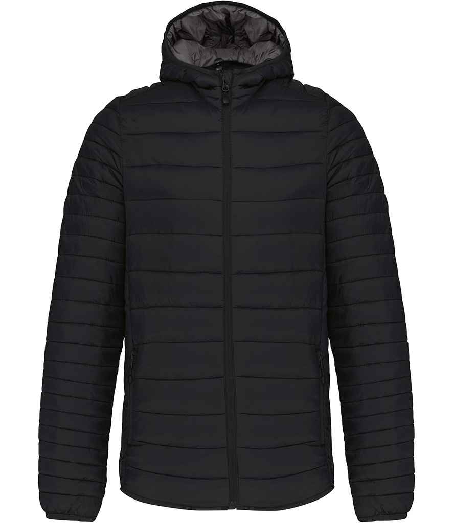 Kariban Lightweight Hooded Padded Jacket | Black