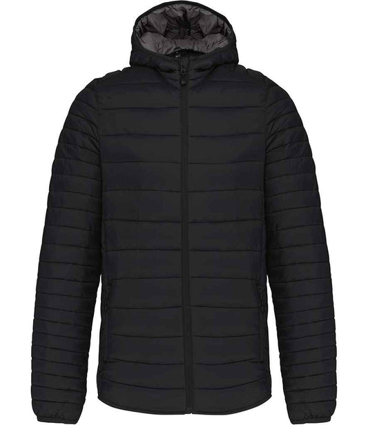 Kariban Lightweight Hooded Padded Jacket | Black