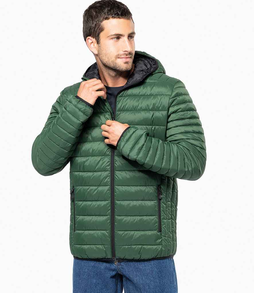Kariban Lightweight Hooded Padded Jacket | Forest Green