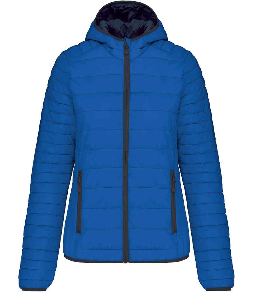 Kariban Ladies Lightweight Hooded Padded Jacket | Light Royal Blue