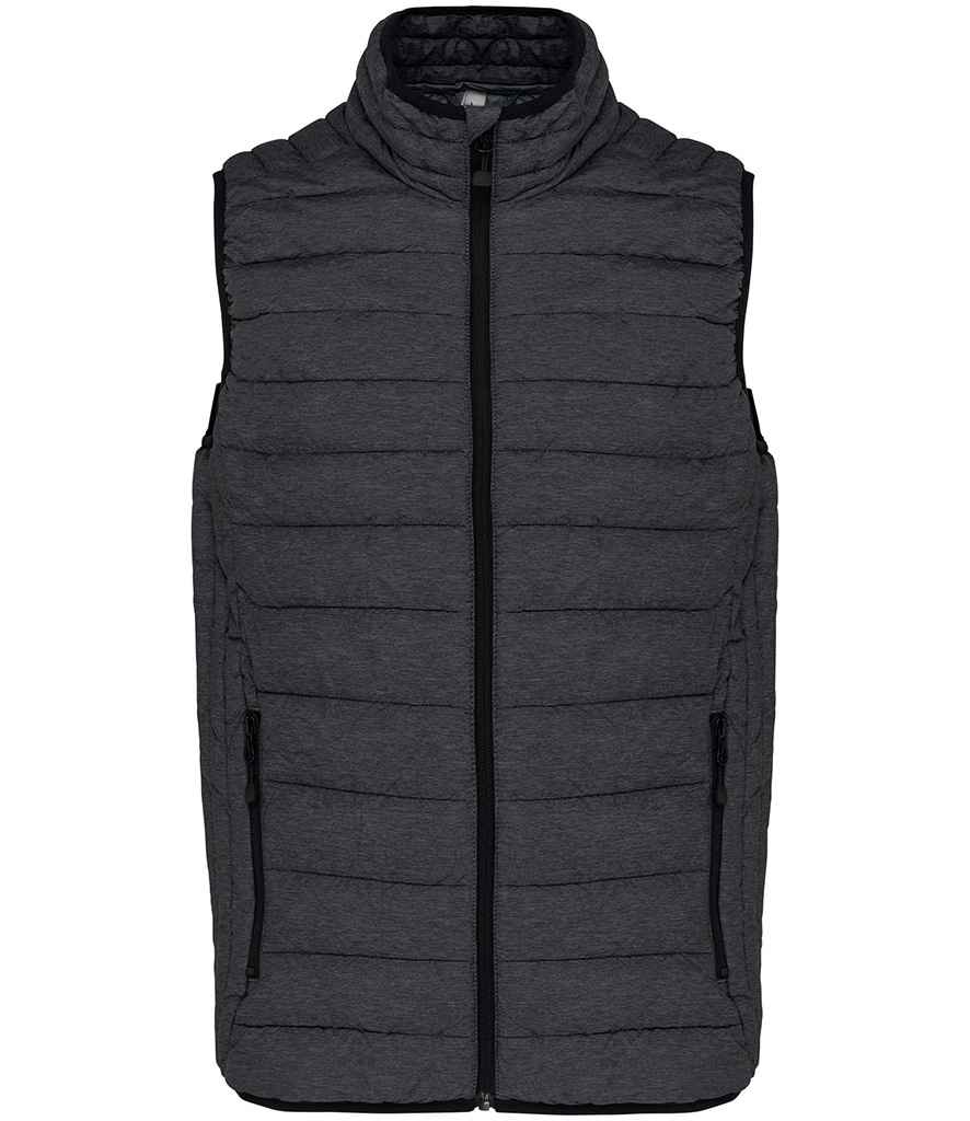 Kariban Lightweight Padded Bodywarmer | Marl Dark Grey