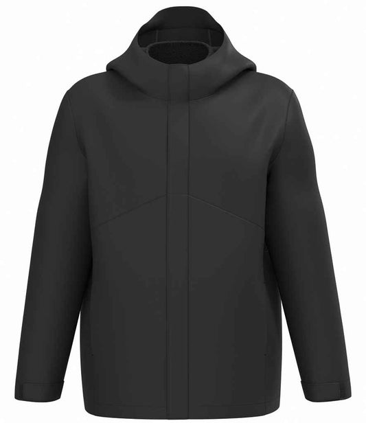 Kariban Unisex 3-in-1 Two Tone Hooded Parka Jacket | Black