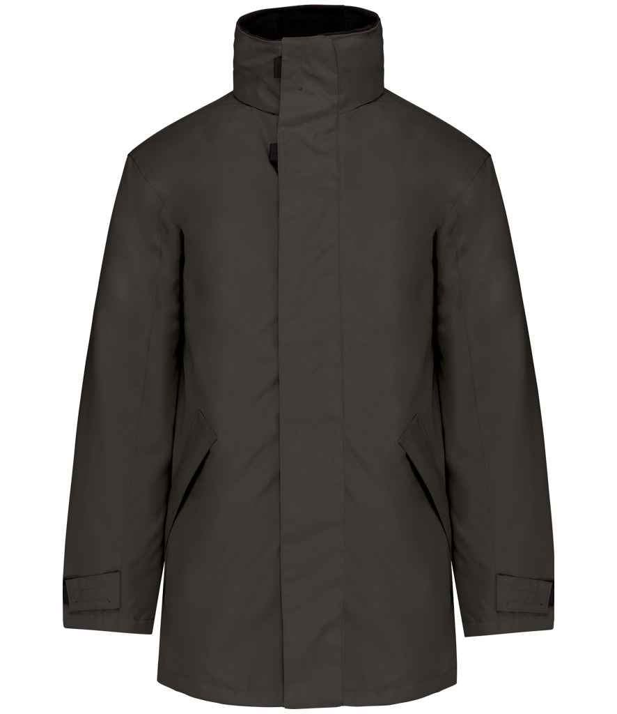 Kariban Parka Jacket | Dark Grey/Black