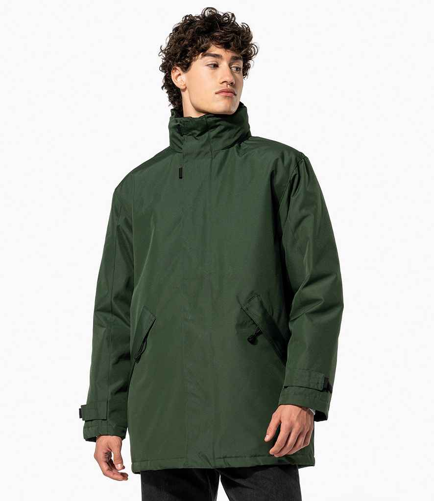 Kariban Parka Jacket | Forest Green/Black