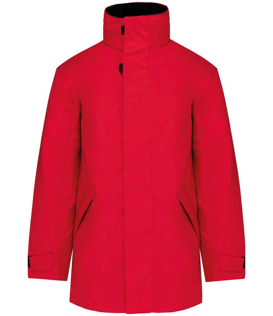 Kariban Parka Jacket | Red/Black