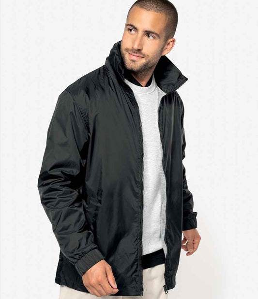 Kariban Lined Windbreaker Jacket | Black