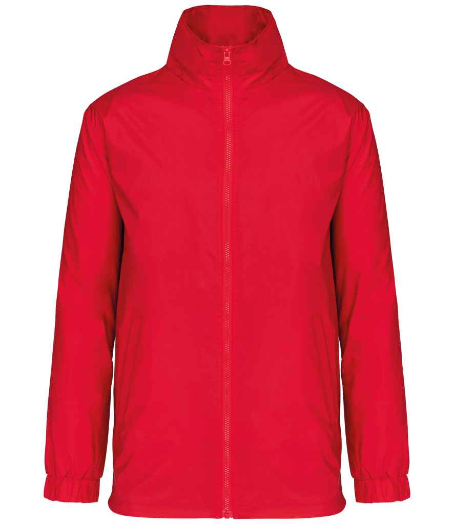 Kariban Lined Windbreaker Jacket | Red