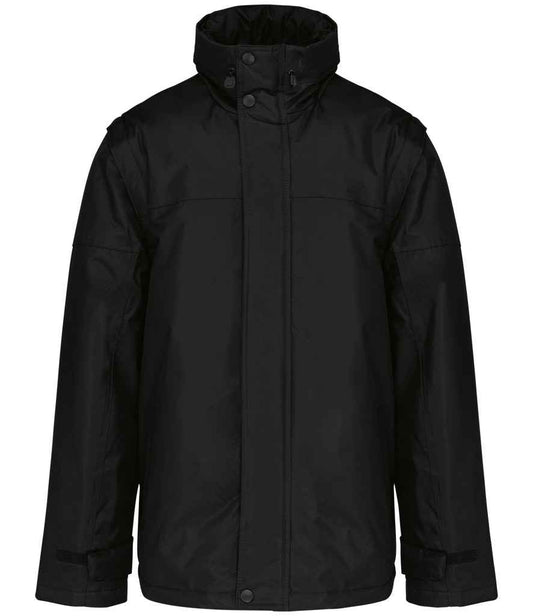 Kariban Factory Zip Off Sleeve Jacket | Black/Black