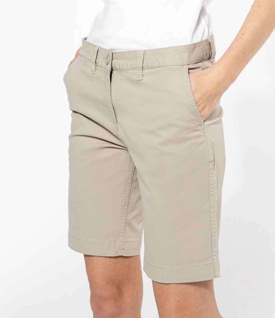 Kariban Ladies Chino Bermuda Shorts | Beige