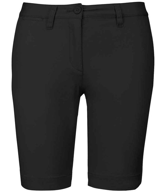 Kariban Ladies Chino Bermuda Shorts | Black