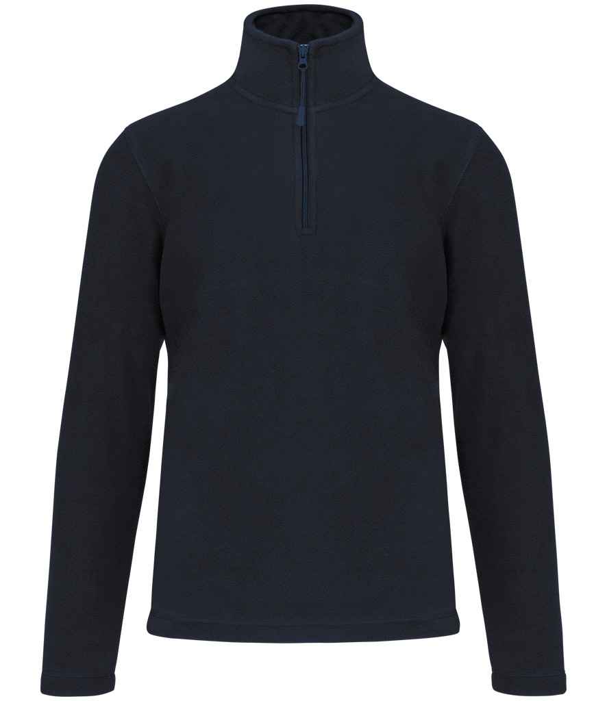 Kariban Enzo Zip Neck Micro Fleece | Navy