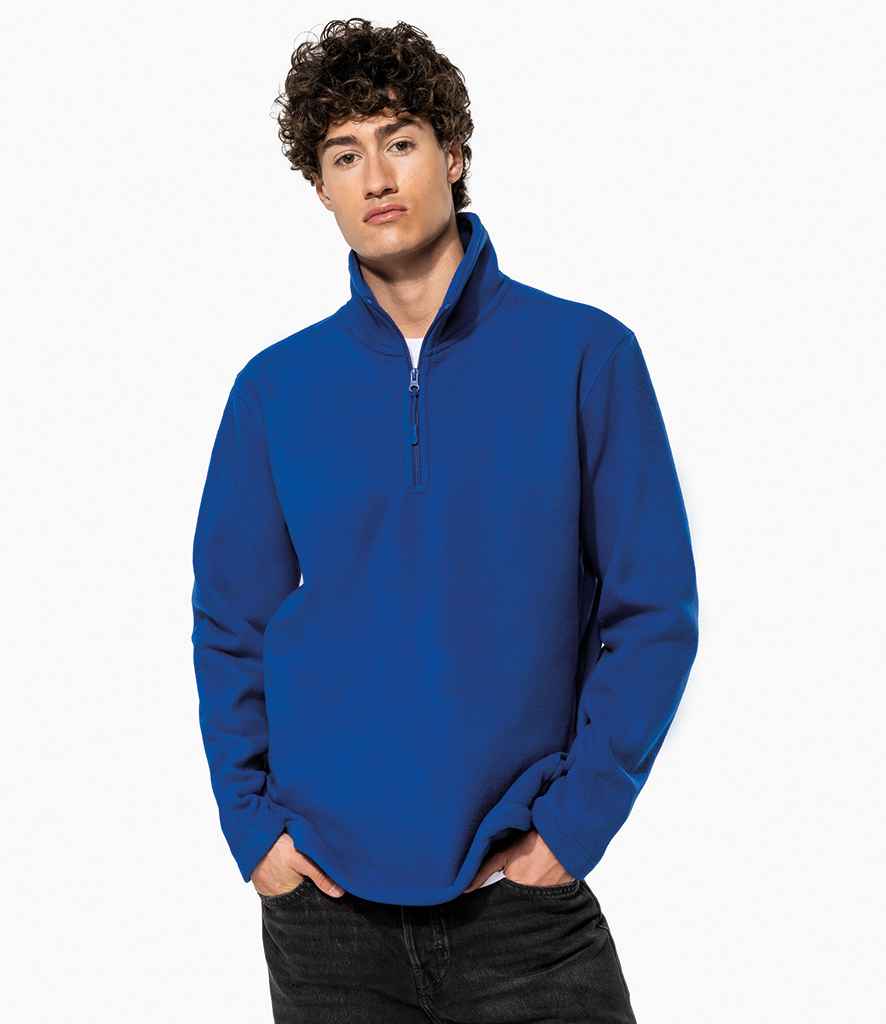 Kariban Enzo Zip Neck Micro Fleece | Royal Blue