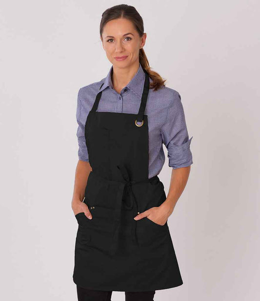 Le Chef Utility Bib Apron | Black