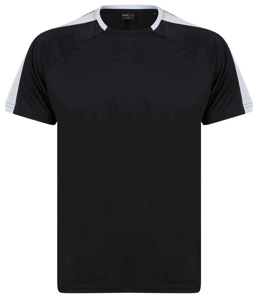 Finden + Hales Unisex Team T-Shirt | Black/White