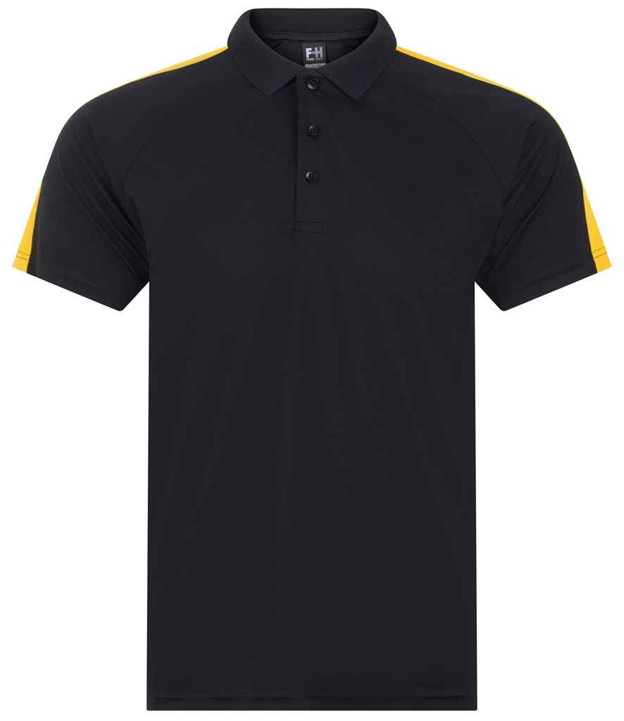 Finden + Hales Team Polo Shirt | Black/Gold
