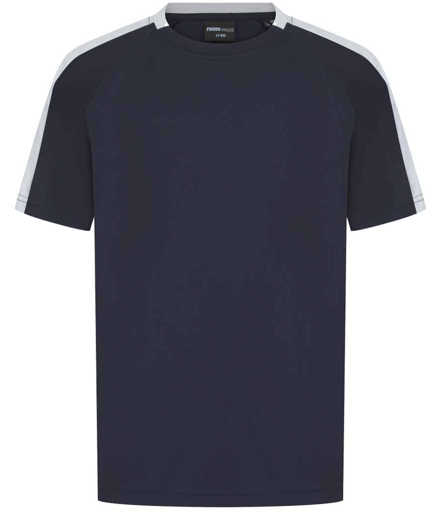 Finden + Hales Kids Team T-Shirt | Navy/White