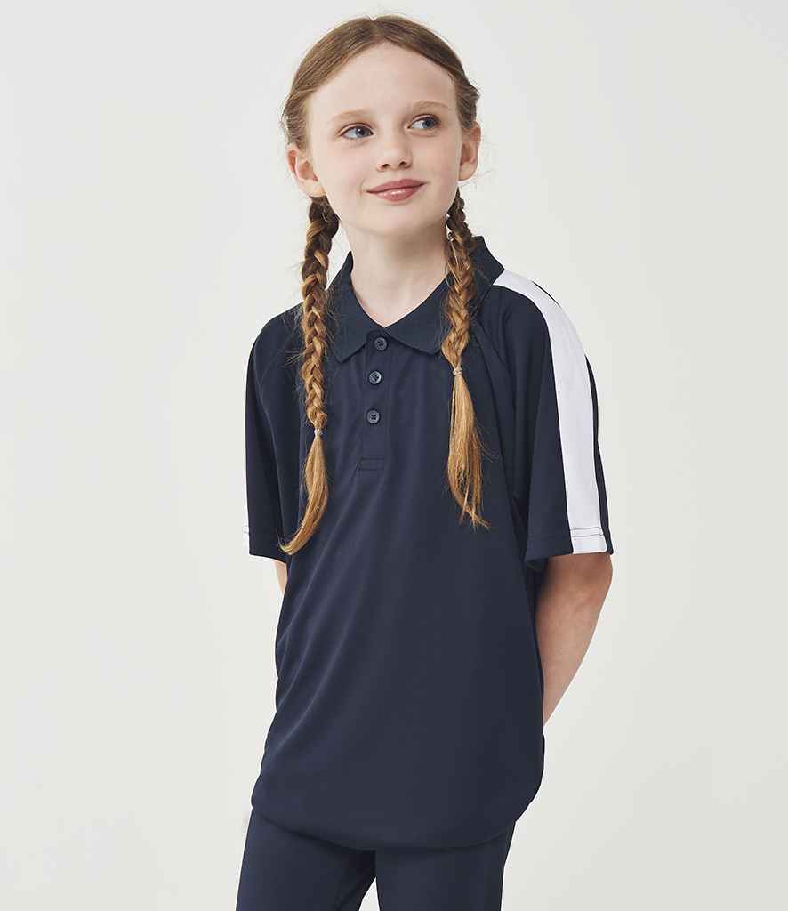 Finden + Hales Kids Team Polo Shirt | Navy/White