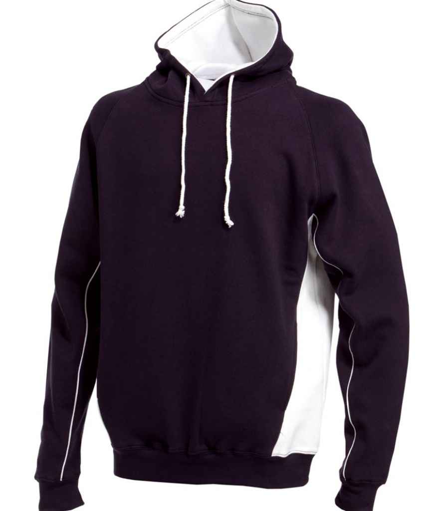 Finden + Hales Contrast Hooded Sweatshirt | Navy/White