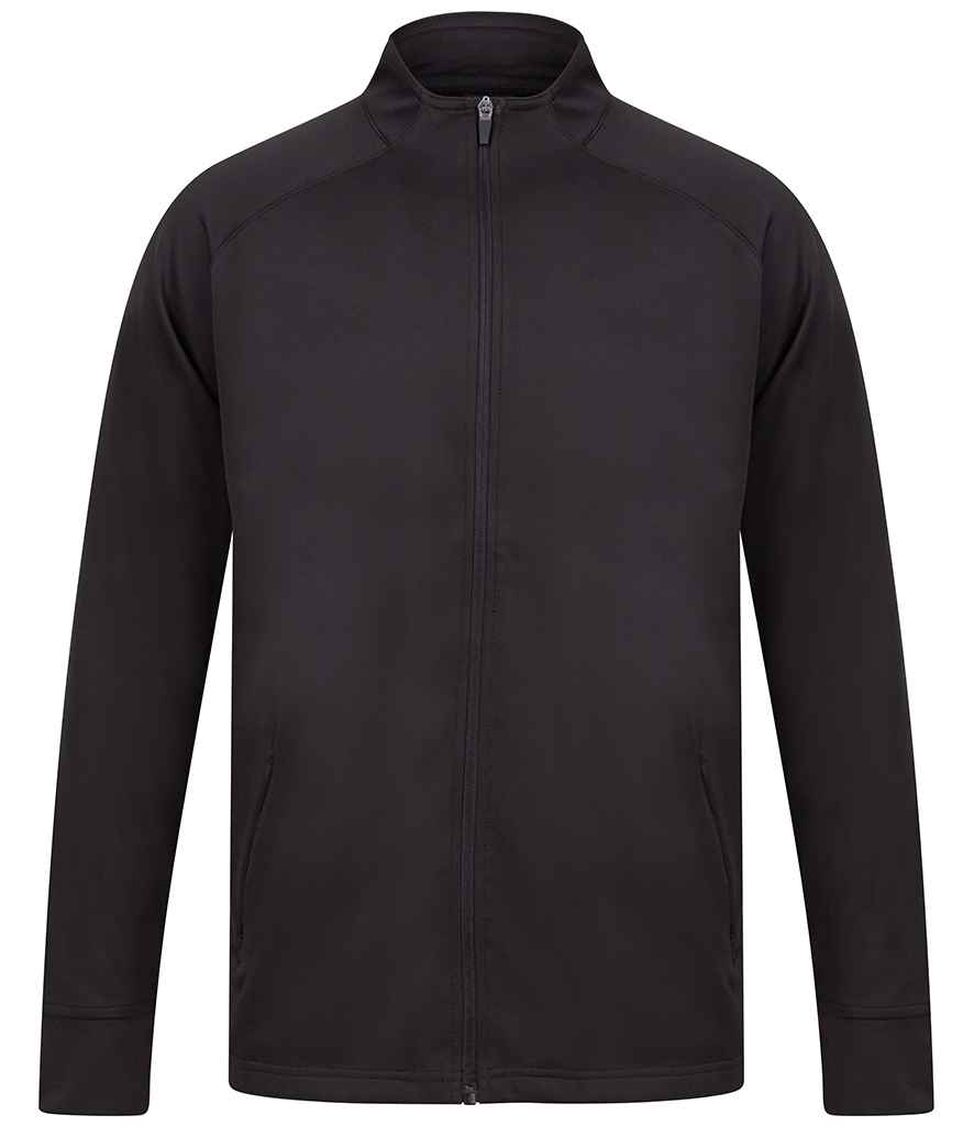 Finden + Hales Knitted Tracksuit Top | Black/Black