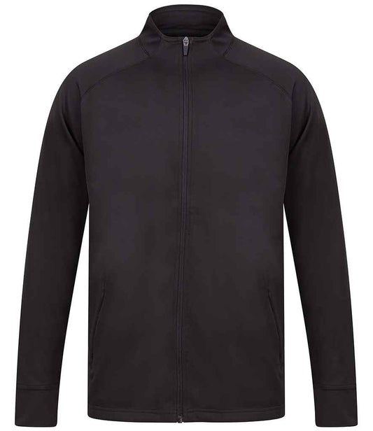 Finden + Hales Knitted Tracksuit Top | Black/Black