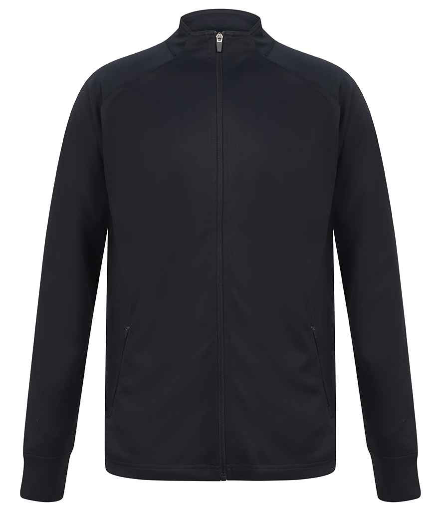Finden + Hales Knitted Tracksuit Top | Navy/Navy