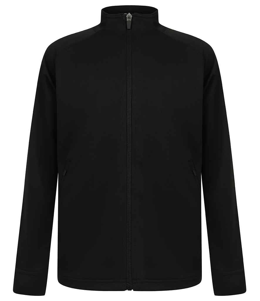 Finden + Hales Kids Knitted Tracksuit Top | Black/Black