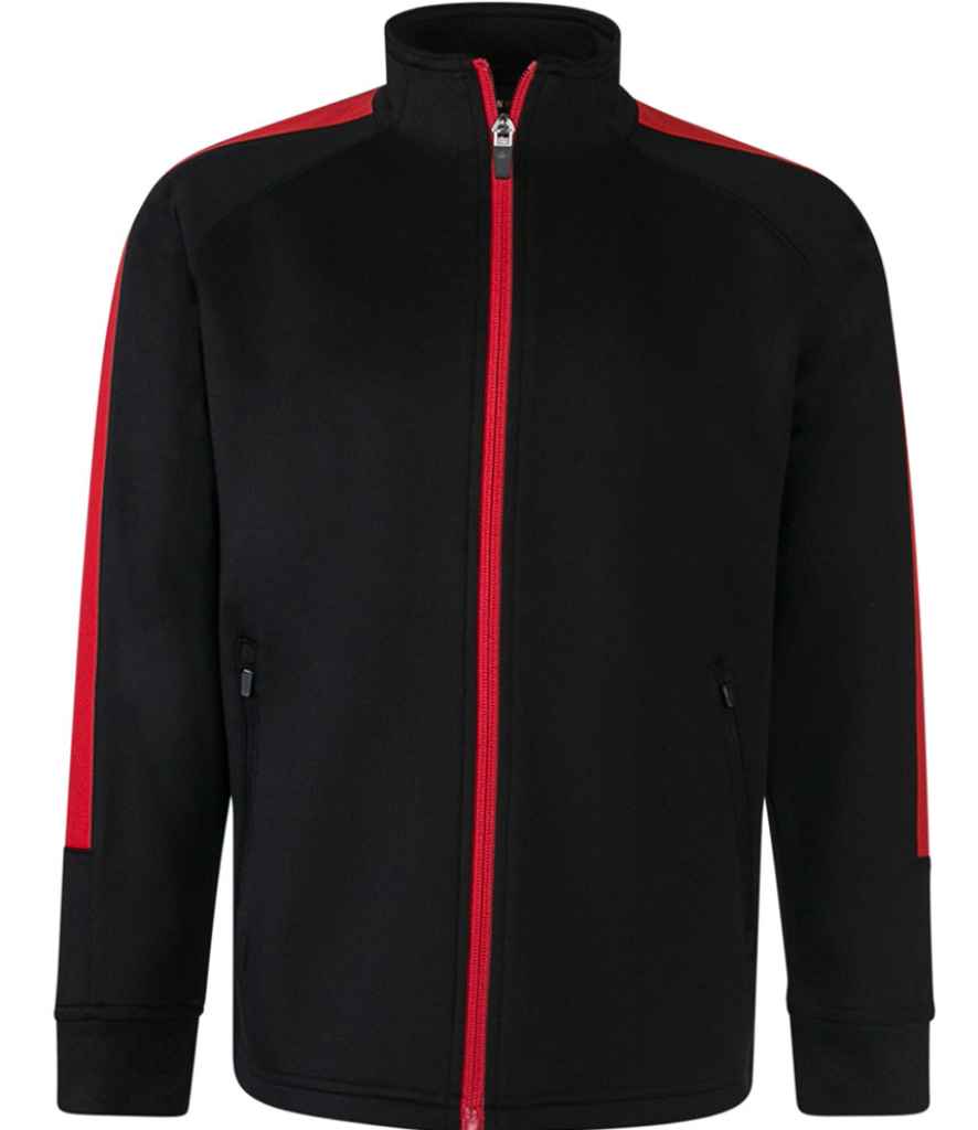 Finden + Hales Kids Knitted Tracksuit Top | Black/Red